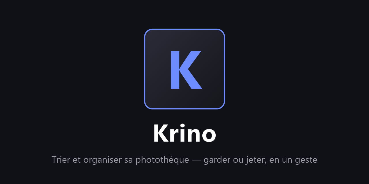Aperçu de l'interface de Krino